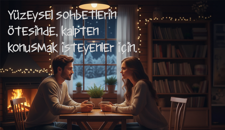 Yüzeysel sohbetlerin ötesinde, kalpten konuşmak isteyenler için.